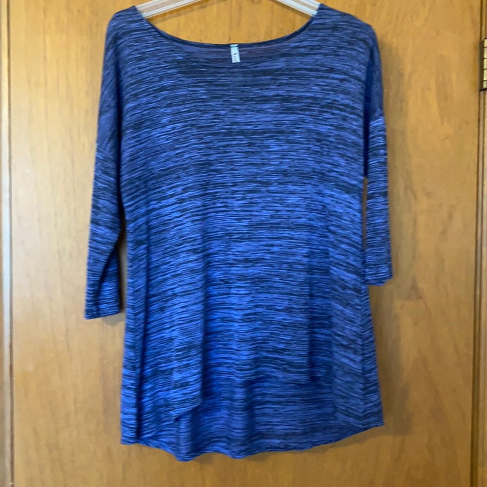 Comfy high/low top. Front measures approximately 24 1/2” in length.